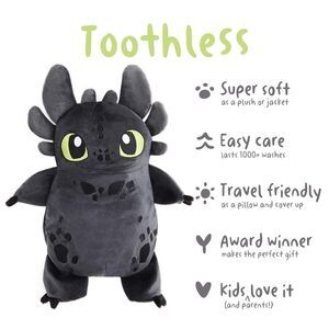 Cubcoats Unisex Toddler X Dreamworks How Train Dragon Animal Hoodie Gray Size 3